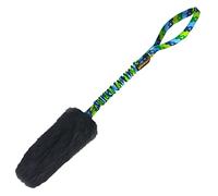 Tug-E-Nuff Dog Gear, WondaBaa Bungee Tug Jouet pour Chiens pour Entraînement et Jeu Interactifs | Tug chien avec zone de morsure en peau de mouton douce et d'origine responsable | Boudin mordant chien