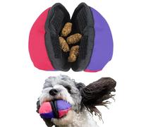Tug-E-Nuff The Clam - Distributeur de friandises pour Chien Compact avec mécanisme d'ouverture astucieux, idéal pour Le Dressage interactif des Chiens, adapté aux Poches et Taille 11,4 cm