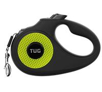 TUG Laisse pour chien rétractable à 360 ° - Ne s'emmêle pas - Réfléchissante pour plus de sécurité et de visibilité la nuit - Taille L