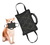 Tug Of War Coussin à mordre en jute pour chiens de taille moyenne | Jouet à tirer pour chien | Tapis de morsure robuste pour construire la protection de proie et la pratique de l'agilité