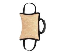 Tug Of War Coussin à mordre en jute pour chiens de taille moyenne | Jouet à tirer pour chien | Tapis de morsure robuste pour construire la protection de proie et la pratique de l'agilité