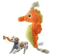 Tug of War Jouet couineur pour chien - Jouet à mâcher pour chiot | Jouet de nettoyage des dents de chien Fournitures pour animaux de compagnie, corde à tirer amusante en forme d'animal pour