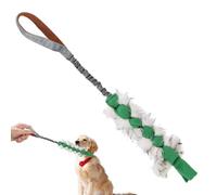 Tug of War Jouet interactif à mâcher pour chien - Corde couineuse pour chien, corde à tirer élastique avec cordon de serrage pour entraînement d'exercice