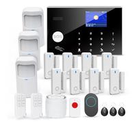 TUGARD Alarme de Maison sans Fil WiFi, 20 Pièces GSM 4G Système de Sécurité Anti-Intrusion 120DB, Kits pour la Maison, Compatible avec Alexa, Google Assistant