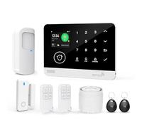 TUGARD Système d'Alarme,Kits de Sécurité sans Fil 4G/WiFi pour la Maison avec Capteur de Porte/Fenêtre,Alertes Tuya APP,Surveillance Professionnelle 24/7,Fonctionne avec Alexa et Google(8 Pièces)