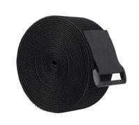 TUGEUNYU Ruban auto-agrippant de 5,1 cm x 4,9 m, ruban de fixation réutilisable, 15 boucles en plastique, sangles de serrage réglables, sangles de serrage en nylon pour le rangement, la couture (5,1