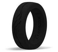 Tuhaoge Alliance en silicone pour femme en caoutchouc de silicone représentant le motif de la liberté indépendante et des rêves, noir, 5