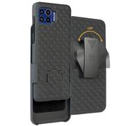 tui avec clip pour Motorola Moto One 5G (noir), b quille et ceinture rotative cliquet (XT2075)