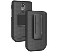 tui clip pour t l phone clapet CAT S22 Nakedcellphone [Noir] Coque rigide fine et support de ceinture [Rotatif/ cliquet]