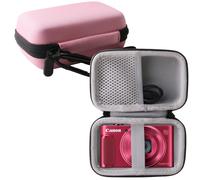 tui de transport rigide WERJIA compatible avec l'appareil photo num rique Canon PowerShot SX720 SX620 SX730 SX740 G7X ( tui de rangement rose)