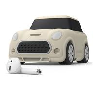 tui de voiture Elago Mini pour AirPods avec porte-cl s, compatible avec les AirPods 1 et 2 [Phares et feux arri re phosphorescents] [Brevet d po