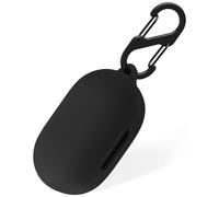 tui en silicone Geiomoo compatible avec Anker Soundcore Space A40 Housse de protection avec mousqueton (Noir)