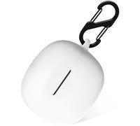 tui en silicone Geiomoo pour Skullcandy Rail Housse de protection Skullcandy Rail ANC avec mousqueton (Blanc)