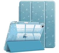 ¿¿tui fin pour iPad Air 11 pouces M3/M2 et iPad Air 10,9 pouces (5e/4e g¿¿n¿¿ration) avec porte-crayon bleu