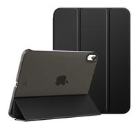 ?tui MoKo pour iPad 10e G?n?ration 2022 - Coque solide translucide, support Touch ID, auto veille/r?veil, noir, 10,9 pouces.