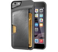 tui portefeuille Smartish pour iPhone 6/6s Wallet Slayer Vol. 2 [Protection fine] Porte-cartes pour Apple iPhone 6s/6 (Soie) Gris acier