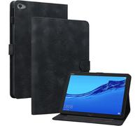 ?tui pour Huawei MediaPad M5 Lite (BAH2-L09/W09/W19/AL10) (10,1 Pouces) PU Cuir Flip Coque Protection avec Support Housse Case Portefeuille Cover Impression Noir
