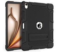 ¿¿tui pour iPad Air 13 pouces, robuste et antichoc, hybride, avec support et porte-crayon pour iPad Air M2 (2024), noir.