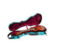 tui pour ukul l soprano Crossrock - Coque rigide 100 % fibre de verre avec loquets de marque, compartiment pour accessoires avec serrure TSA et