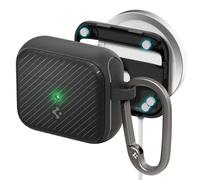tui Spigen Mag Armor (MagFit) pour Airpods 3e g n ration, compatible MagSafe, aimants int gr s, avec porte-cl s (2021) - Noir mat
