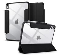 ?tui Spigen Ultra Hybrid Pro con?u pour iPad 109 pouces ?tui iPad 10e g?n?ration (2022) avec dos transparent et porte-crayon - Noir