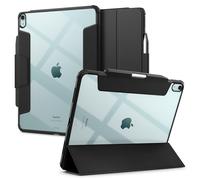 tui Spigen Ultra Hybrid Pro con u pour iPad Air 13 pouces M2 (2024) avec dos transparent et porte-crayon - Noir