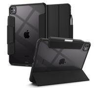 tui Spigen Ultra Hybrid Pro con u pour iPad Pro 11 pouces M4 (2024) avec dos transparent et porte-crayon - Noir