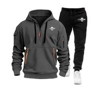 TUIAIFA Survêtement for Hommes for Doctor Who, Ensemble 2 pièces avec Logo, Sweat-Shirt à Manches Longues en Coton,Bas de vêtements de Sport(H,S)