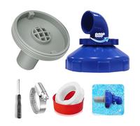TUIBEIDAMAI Buse de remplissage de piscine rotative à 360° - Buse de sortie réglable - Avec accessoires de raccordement pour piscine Intex Bestway - Accessoire de sortie de piscine - Diamètre 32 mm