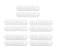 Tuidzljd 100 Pièces/Ensemble Housse de Casque Jetable pour Café de, Bandeau Non Tissé, Anti-Poussière, Anti-Transpiration, Blanc