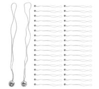 Tuidzljd 36 Pièces Colliers de Costume de Boule Disco Miroir Colliers de Fête Disco des Années 70 Colliers de Boule Disco en Argent de 1,18 Pouces Durables Faciles à Installer Faciles à Utiliser