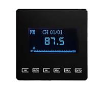 Tuidzljd 86 Mini Système de Musique de Fond Bluetooth pour Est Compatible avec la Touche Tactile de L'Amplificateur Mural pour FM TF Noir Installation Facile