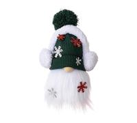 Tuidzljd Décorations de Gnomes, Figurine Tomte Suédoise Faite à la Main Gnomes de Ferme Gnomes Scandinaves Ornements en Peluche Vert Facile à Utiliser 21 X 15 cm