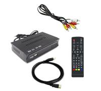 Tuidzljd ISDB-T 1080P HD Set Top Box Récepteur TV de Diffusion Vidéo Numérique Terrestre avec Câble pour Le Brésil/Chili A Plug EU