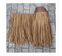 Tuile De Chaume Artificielle Fausse Paille Panneau Rouleau Plastique PE Toit En Chaume Décorative Paille De Palme Ignifuge Pour Tiki Bar Parasol Abri Jardin Gazebos(Yellow f,0.5x1m/1.64X3.28ft)