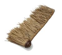 Tuile De Chaume Artificielle Fausse Paille Panneau Rouleau Plastique PE Toit en Décorative Palme Ignifuge pour Tiki Bar Parasol Abri Jardin Gazebos, Couleur Paille(Yellow f,0.5x1m/1.64X3.28ft)
