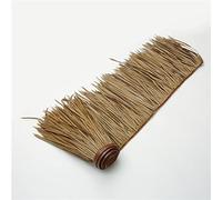 Tuile De Chaume Artificielle Fausse Paille Panneau Rouleau Plastique PE Toit en Décorative Palme Ignifuge pour Tiki Bar Parasol Abri Jardin Gazebos, Couleur Paille(Yellow b,0.5x1m/1.64X3.28ft)