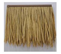 Tuile De Chaume Artificielle Fausse Paille Plastique PVC PE Toit De Chaume Artificiel Brique Antique Paysage De Jardin Décoratif Tuiles De Chaume Ignifuges En Chaume Artificiel(Yellow a,8pcs)