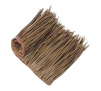 Tuile De Chaume Artificielle Paille Panneaux Rouleau, Toit en Chaume Mexicaine Synthétiques, Rouleaux De Chaume De Palmier Artificiel Revêtement Toiture(Yellow g,0.5x8m/1.64X26.2ft)