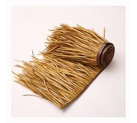 Tuile De Chaume Artificielle, Rouleaux De Chaume Palmier Synthétique, Chaume Décorative Paille De Palme Ignifuge Pour Tiki Bar Parasol Abri Jardin Gazebos(Yellow c,0.5x6m/1.64X19.7ft)