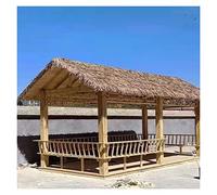 Tuile de Chaume Artificielle Synthétiques Paille Panneaux Toiture, Plastique Simulation Toit en chaume mexicaine Palme Revêtement Toiture Durable,pour Tiki Bar Cabanes Abris Jardin Terrasse Balcon ( S