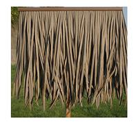 Tuile De Chaume Artificielle Toit De Chaume Artificiel Rouleau De Chaume De Palmier Chaume En Plastique Semi-Flame Retardant Faux Gazon Pe Resin Thatch Chaume Artificiel(Yellow c,10pcs)