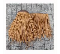 Tuile De Chaume De Simulation Rouleau De Chaume Artificiel en Plastique PE Tuile De Paille De Toit Ignifuge 1-30 M Chaume pour Toiture Chaume De Palmie(Yellow e,0.5x15m/1.64X49.2ft)