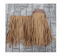 Tuile De Chaume De Simulation Rouleau De Chaume Artificiel en Plastique PE Tuile De Paille De Toit Ignifuge 1-30 M Chaume pour Toiture Chaume De Palmie(Yellow a,0.5x15m/1.64X49.2ft)