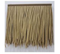 Tuile De Simulation De Toit De Chaume En Plastique Artificiel Tuile Antique Faux Chaume PE Plastique Ignifugé Décoration Nongjia Maison En Bois Artificiel Pour Toit D'herbe(Yellow c,20pcs)