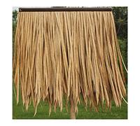Tuile En Chaume Simulant Une Feuille De Palmier Gazon Artificiel En PE Ignifugé Paille En Plastique Gazebo De Ferme Décoration De Toit En Chaume Fausse Paille(Yellow e,30pcs)