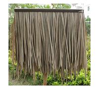 Tuile En Chaume Simulant Une Feuille De Palmier Gazon Artificiel En PE Ignifugé Paille En Plastique Gazebo De Ferme Décoration De Toit En Chaume Fausse Paille(Yellow a,15pcs)