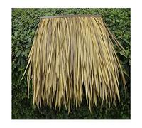 Tuiles De Chaume De Simulation, Tuile De Chaume Artificielle, Matériau PE Toiture Paille En Plastique Paille Artificielle Faux Chaume Ferme En Rondins Cabane Gazebo Décoration(Yellow a,2pcs)