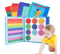 Tuiles De Fraction Magnétique, Ensemble De Cours D'activités sur Les Fractions Magnétiques, Bandes De Fractions De Tuiles Arc-en-ci el, Manipulateurs Mathématiques Magnétiques