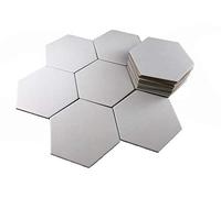 Tuiles de Jeu de Société Hexagonales, 20 Pièces Vierges pour le bricolage | Même taille que les Colons de Catane, Jetons de plateau de Jeu vierges